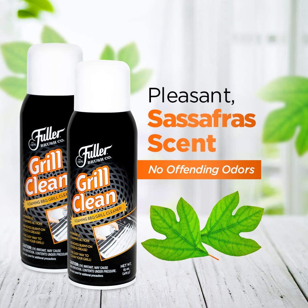 Grill Cleaner - Heavy Duty Foaming Spray for Cleaning Oven, Grilling Griddle & Iron Plate - Safe & Easy Grease Remover for Clean BBQ Racks & Grills