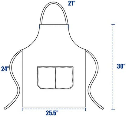 8 PCS Plain Bib Aprons Bulk - Mixed Color Commercial Apron with 2 Pockets for Kitchen Cooking Restaurant BBQ Painting Crafting