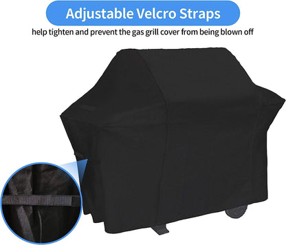 NEXCOVER Grill Cover, 64 Inch Waterproof BBQ Cover, 600D Heavy Duty Gas Grill Cover,Rip Resistant Barbecue Cover for Weber,Brinkmann, Char Broil, Holland (64 Inch)