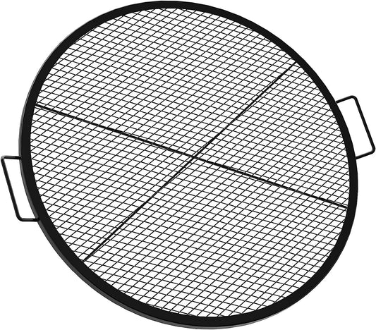 Onlyfire X-Marks Fire Pit Grill Cooking Grate, Outdoor Campfire BBQ Grill, round - 36 Inch