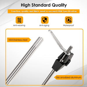 Round Rail Grill Mounting Hardware Kit for Standard 7/8" or 1" Rails, Compatible with All Magma Marine Kettles Grill A10-080