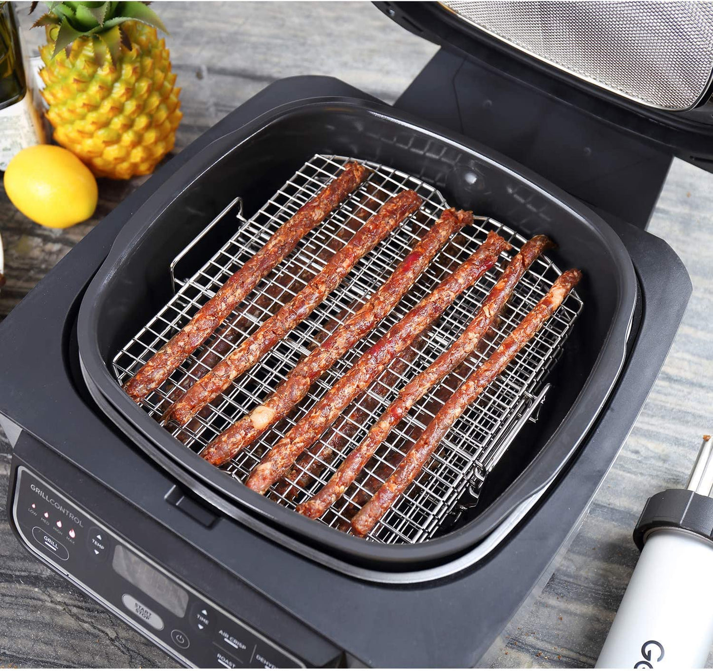 Dehydrator Rack Stainless Steel Stand Compatible with Ninja Foodi AG300, AG300C, AG301, AG301C, AG302, AG400, IG301A Ninja Foodi Grill Accessories