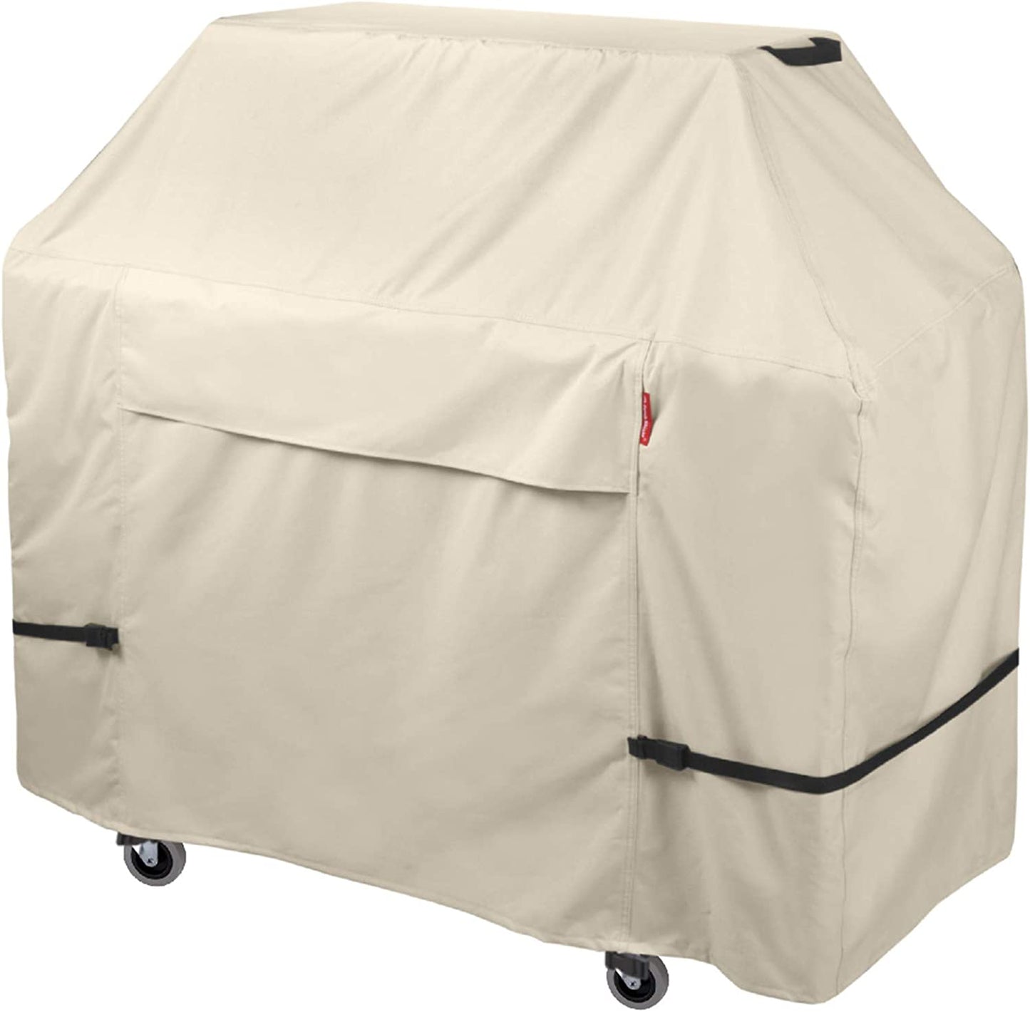 Porch Shield 62W X 24D X 48H Inch Premium Gas Grill Cover up to 60 Inch - Waterproof 600D BBQ Covers for Weber, Brinkmann, Char-Broil and More, Light Tan