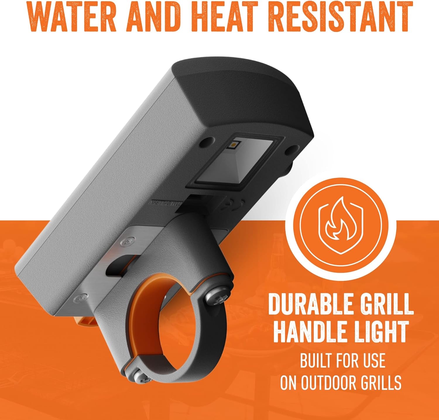 ™ Bright BBQ LED Grill Handle Light, Patent Pending Rechargeable LED Light Fits Most Outdoor Grills, Water + Heat Resistant, Perfect BBQ Grill Gift, BBQ Gift, Perfect for Blackstone & Weber