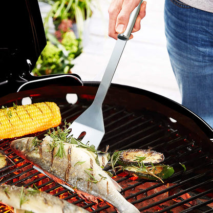 Stainless Steel BBQ Grill Tool Kit 20 PCS + Carrying Bag Set : Tong, Basting Brush, Spatula, Cleaning Brush, Meat Fork, 7 Skewers, 8 Corn Holders for Picnic Camping Cooking Grilling