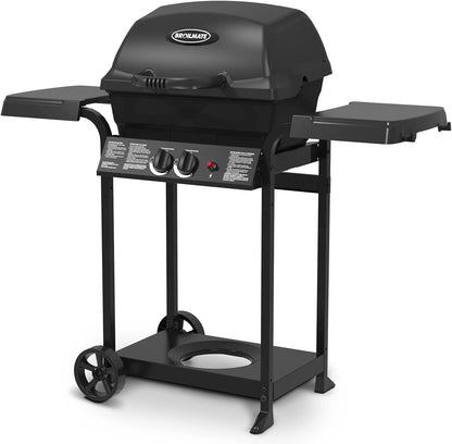 , 24025BMT, Cast 2-Burner, Liquid Propane Gas Grill, Black