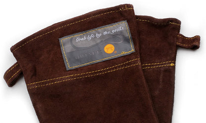 F234 Small/Large Grill Gloves, Brown Leather