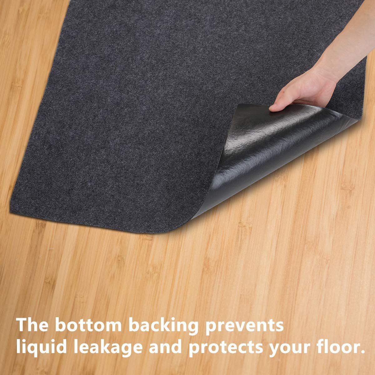 Gas Grill Mat,Bbq Grilling Gear for Gas/Absorbent Grill Pad Lightweight Washable Floor Mat to Protect Decks and Patios from Grease Splatter,Against Damage and Oil Stains or Grease Spills (36”×72“)