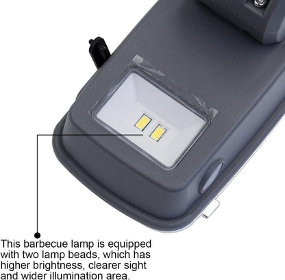 BBQ Grill Light Outdoor,Grill Accessories for Outdoor Grill for Weber Grill Accessories - Grey