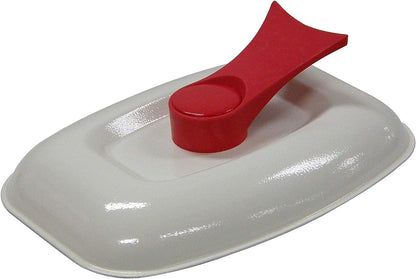 Grill Pan for Microwave Cooking, Red