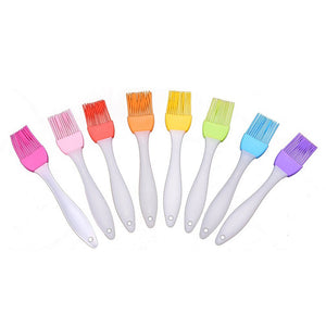 1Pc 17CM Small Oil Brush Silicone High Temperature Baking Barbecue Brush BBQ Baking Grilling Brush Food Grade Pastry Brush