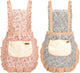 2Pcs Women Aprons with Pockets, Girls Floral Apron with Big Pocket Baking Soft Chef Aprons for Kitchen Cooking Baking