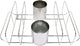 Cataumet BBQ Rib Rack and Beer Can Chicken Holder Smoking Rack Fits Big Egg Style Grills Ovens and Smokers Made with Genuine 304 Stainless Steel